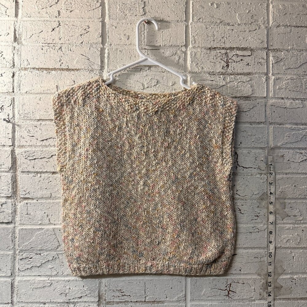 Handmade Knit Sweater Vest – One Size (Approx. S/M)
